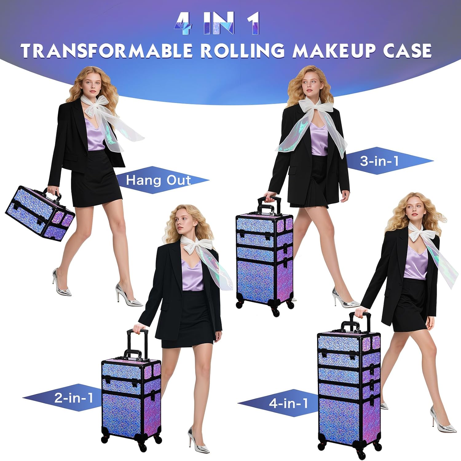 Rolling Makeup Train Case, Lar - огляд і ціна Beauty Makeup Vanity Set